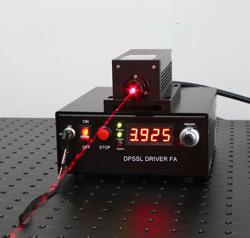 671nm 100mW Red DPSS Laser Diode Pumped Solid State laser with TTL Modulation - Click Image to Close